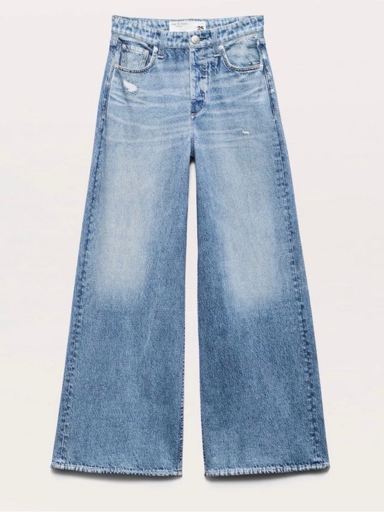 rag & bone Denim - rag & bone Light Blue Miramar Wide-Leg Women's Jeans